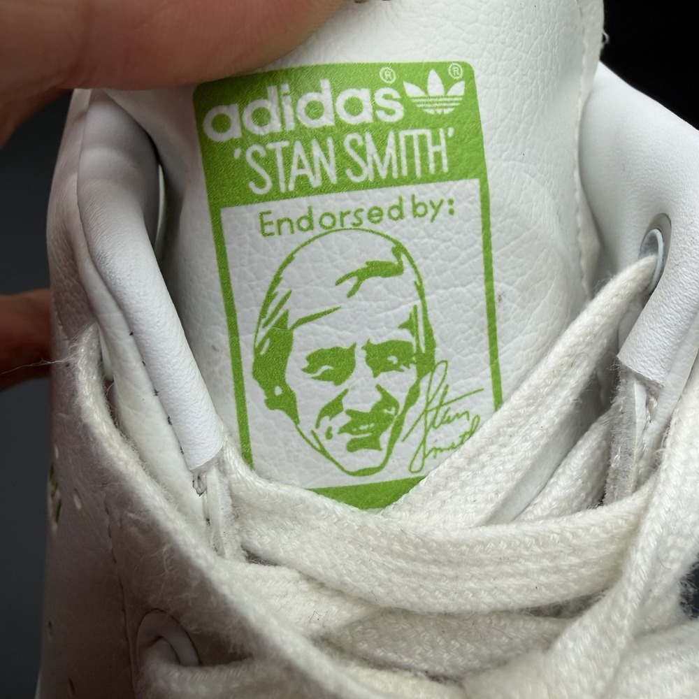 Adidas Stan Smith Kermit the Frog FX5550 Men's Size 8 White Green Leather Shoes - Picture 7 of 9